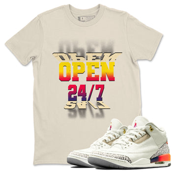 Air Jordan 3 J Balvin shirt to match jordans Open 24 7 sneaker tees Air Jordan 3 J Balvin SNRT Sneaker Release Tees Unisex Natural 1 T-Shirt