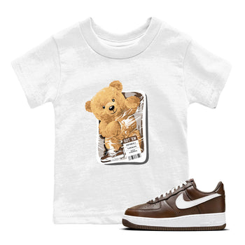 AF1 Chocolate shirt to match jordans Package Bear sneaker tees Air Force 1 Chocolate SNRT Sneaker Tees Youth Kid's Baby Shirt White 1 T-Shirt