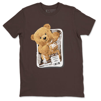 AF1 Chocolate shirt to match jordans Package Bear sneaker tees Air Force 1 Chocolate SNRT Sneaker Release Tees Cotton Sneaker Tee Dark Chocolate 2 T-Shirt