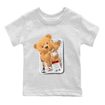 Jordan 4 Retro Red Cement Sneaker Match Tees Packaged Bear Sneaker Tees Air Jordan 4 Red Cement SNRT Sneaker Release Tees Kids, Youth, Baby Clothing White 2