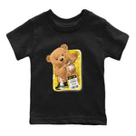 Air Jordan 4 Thunder Sneaker Match Tees Packaged Bear Sneaker Tees Air Jordan 4 Retro Thunder Sneaker Release Tees Kids Shirts Black 2