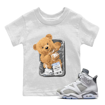 Jordan 6 Cool Grey Sneaker Match Tees Packaged Bear Sneaker Tees Jordan 6 Cool Grey Sneaker Release Tees Kids Shirts