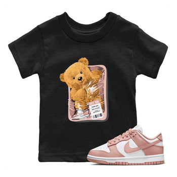 Dunks Low Rose Whisper shirt to match jordans Packaged Bear sneaker tees Dunk Rose Whisper SNRT Sneaker Release Tees Baby Toddler Black 1 T-Shirt