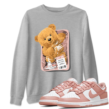 Dunks Low Rose Whisper shirt to match jordans Packaged Bear sneaker tees Dunk Rose Whisper SNRT Sneaker Release Tees Unisex Heather Grey 1 T-Shirt