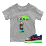 Air Force 1 Undefeated Fauna Brown Sneaker Match Tees Paint Roller Sneaker Tees Air Force 1 Undefeated Fauna Brown Sneaker Release Tees Kids Shirts
