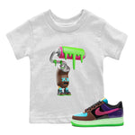 Air Force 1 Undefeated Fauna Brown Sneaker Match Tees Paint Roller Sneaker Tees Air Force 1 Undefeated Fauna Brown Sneaker Release Tees Kids Shirts