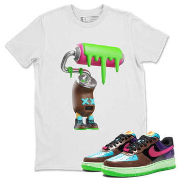 Air Force 1 Undefeated Fauna Brown Sneaker Match Tees Paint Roller Sneaker Tees Air Force 1 Undefeated Fauna Brown Sneaker Release Tees Unisex Shirts