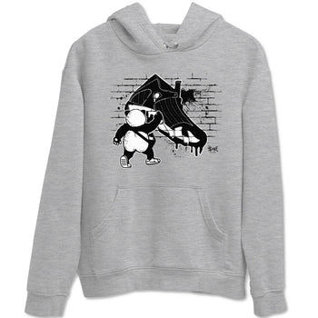 14s Panda shirt to match jordans Panda Artist sneaker tees Air Jordan 14 Panda SNRT Sneaker Release Tees unisex cotton Heather Grey 2 crew neck shirt