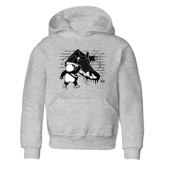 14s Panda shirt to match jordans Panda Artist sneaker tees Air Jordan 14 Panda SNRT sneaker release tees baby toddler Heather Grey 2 cotton Shirt