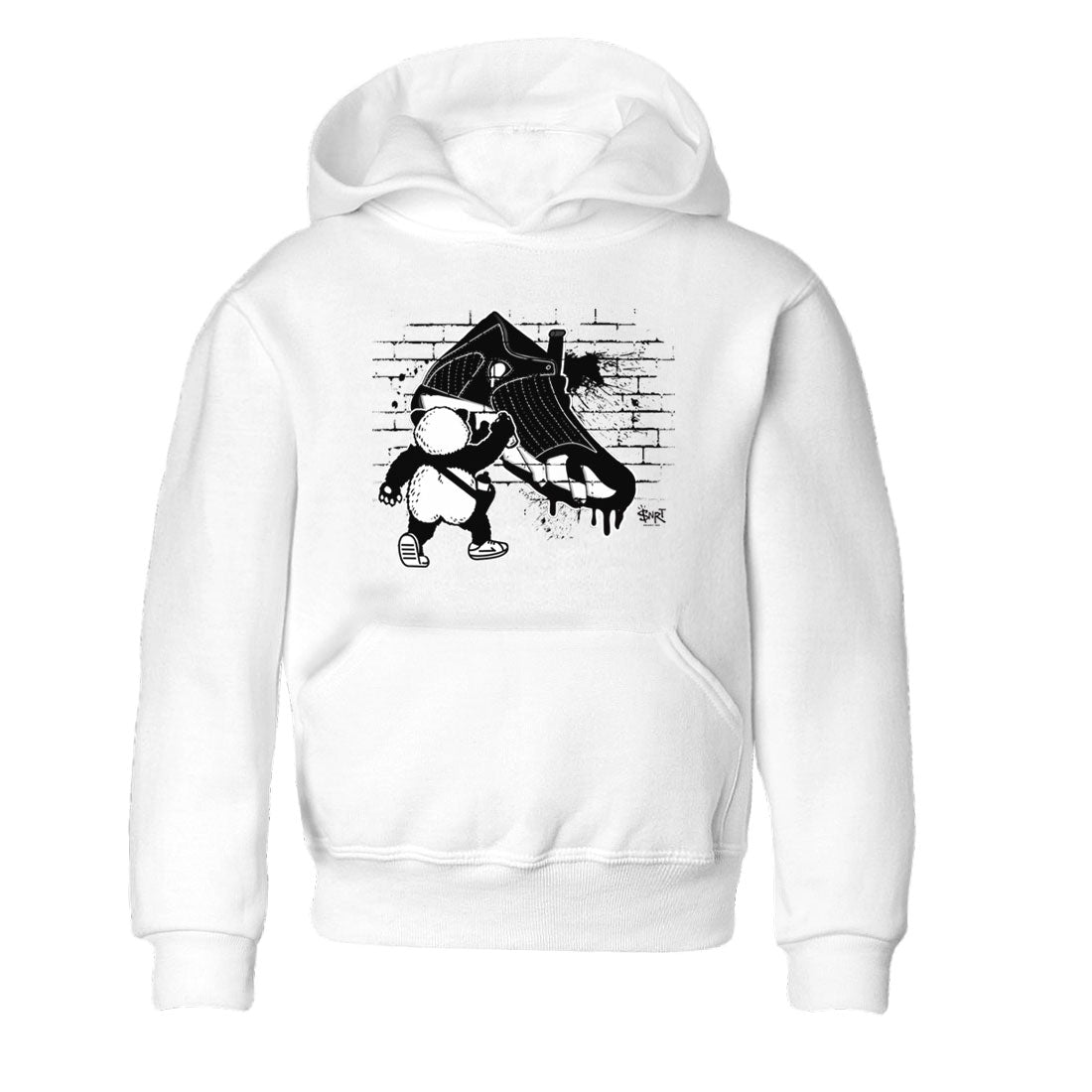 14s Panda shirt to match jordans Panda Artist sneaker tees Air Jordan 14 Panda SNRT sneaker release tees baby toddler White 2 cotton Shirt
