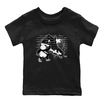 14s Panda shirt to match jordans Panda Artist sneaker tees Air Jordan 14 Panda SNRT sneaker release tees baby toddler Black 2 cotton Shirt