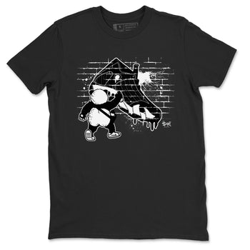 14s Panda shirt to match jordans Panda Artist sneaker tees Air Jordan 14 Panda SNRT Sneaker Release Tees unisex cotton Black 2 crew neck shirt