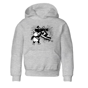 Dunk Panda shirt to match jordans Panda Artist sneaker tees Dunk Low Panda Black White SNRT Sneaker Release tees baby toddler Heather Grey 2 cotton Shirt
