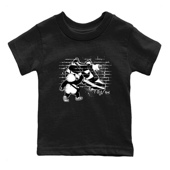 Dunk Panda shirt to match jordans Panda Artist sneaker tees Dunk Low Panda Black White SNRT Sneaker Release tees baby toddler Black 2 cotton Shirt