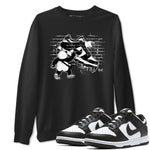 Dunk Panda shirt to match jordans Panda Artist sneaker tees Dunk Low Panda Black White SNRT Sneaker Release Tees unisex cotton Black 1 crew neck shirt