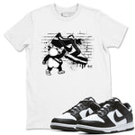 Dunk Panda shirt to match jordans Panda Artist sneaker tees Dunk Low Panda Black White SNRT Sneaker Release Tees unisex cotton White 1 crew neck shirt