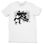 Dunk Panda shirt to match jordans Panda Artist sneaker tees Dunk Low Panda Black White SNRT Sneaker Release Tees unisex cotton White 2 crew neck shirt