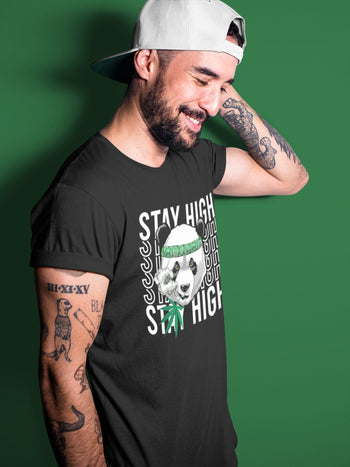 Jordan 3 Pine Green Sneaker Match Tees Panda Stay High Sneaker Tees Jordan 3 Pine Green Sneaker Release Tees Unisex Shirts