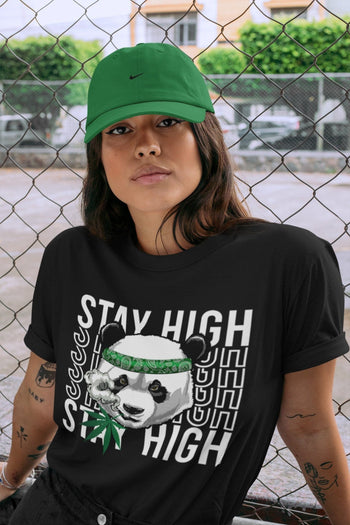 Jordan 3 Pine Green Sneaker Match Tees Panda Stay High Sneaker Tees Jordan 3 Pine Green Sneaker Release Tees Unisex Shirts