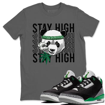 Jordan 3 Pine Green Sneaker Match Tees Panda Stay High Sneaker Tees Jordan 3 Pine Green Sneaker Release Tees Unisex Shirts