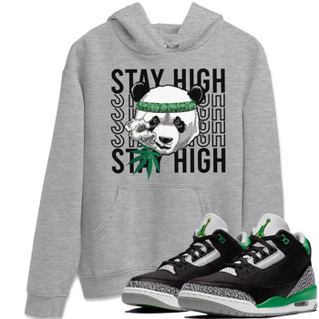 Jordan 3 Pine Green Sneaker Match Tees Panda Stay High Sneaker Tees Jordan 3 Pine Green Sneaker Release Tees Unisex Shirts