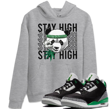 Jordan 3 Pine Green Sneaker Match Tees Panda Stay High Sneaker Tees Jordan 3 Pine Green Sneaker Release Tees Unisex Shirts