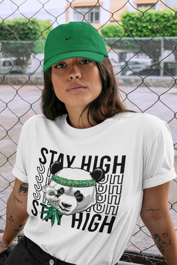 Jordan 3 Pine Green Sneaker Match Tees Panda Stay High Sneaker Tees Jordan 3 Pine Green Sneaker Release Tees Unisex Shirts