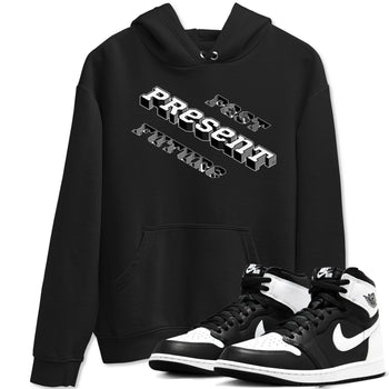 1s Black White shirt to match jordans Past Present Future sneaker tees Air Jordan 1 Black White SNRT Sneaker Release Tees unisex cotton Black 1 crew neck shirt
