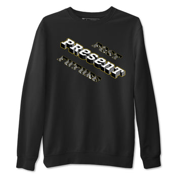 1s Yellow Ochre shirt to match jordans Past Present Future sneaker tees Air Jordan 1 High OG Yellow Ochre SNRT Sneaker Release Tees unisex cotton Black 2 crew neck shirt