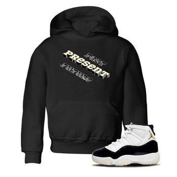 11s Gratitude shirt to match jordans Past Present Future sneaker match tee Air Jordan 11 Gratitude SNRT Sneaker Tees baby toddler Black 1 cotton Shirt