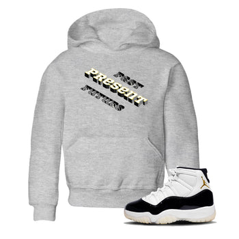 11s Gratitude shirt to match jordans Past Present Future sneaker match tee Air Jordan 11 Gratitude SNRT Sneaker Tees baby toddler Heather Grey 1 cotton Shirt