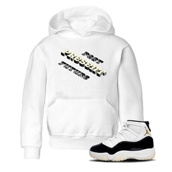 11s Gratitude shirt to match jordans Past Present Future sneaker match tee Air Jordan 11 Gratitude SNRT Sneaker Tees baby toddler White 1 cotton Shirt