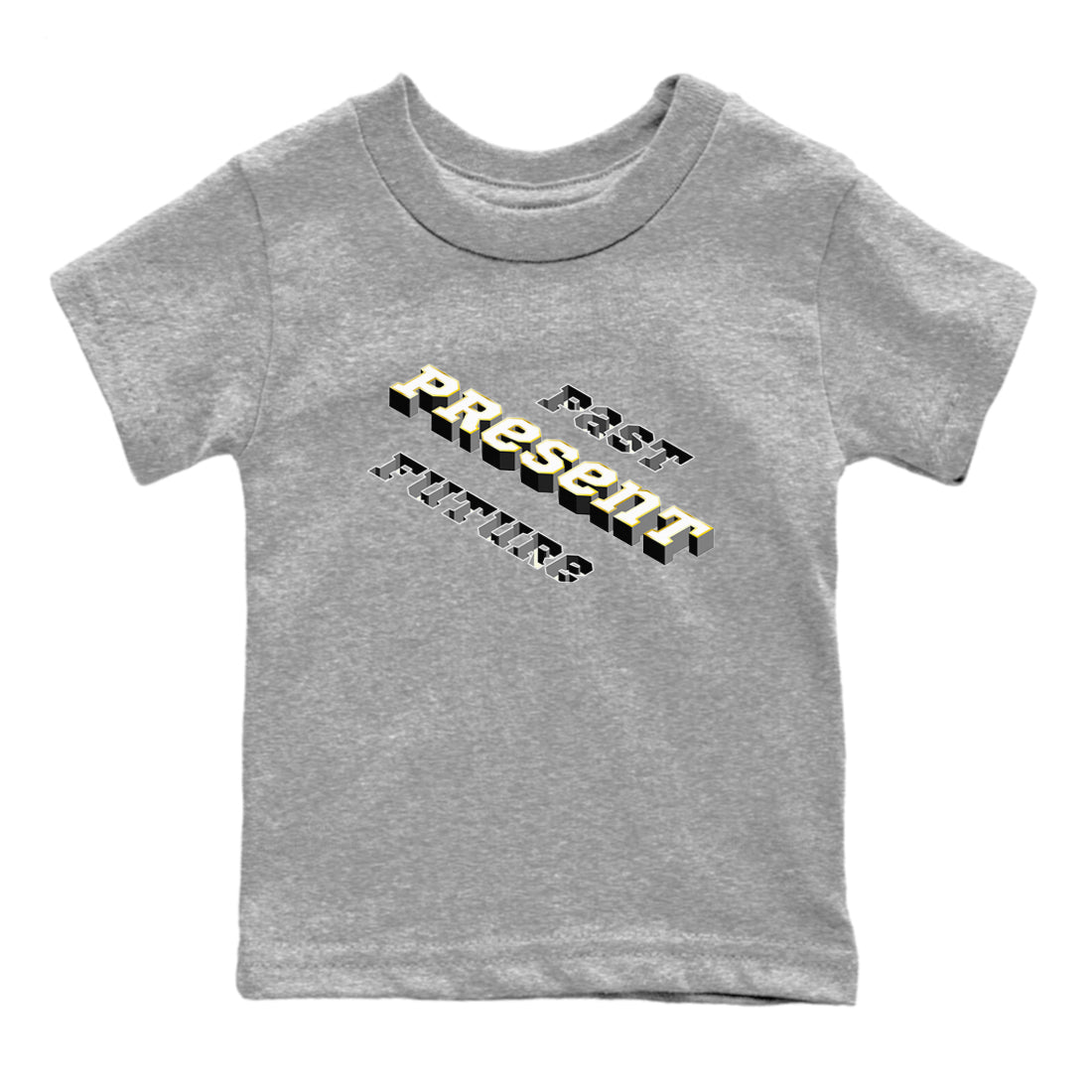 11s Gratitude shirt to match jordans Past Present Future sneaker match tee Air Jordan 11 Gratitude SNRT Sneaker Tees baby toddler Heather Grey 2 cotton Shirt