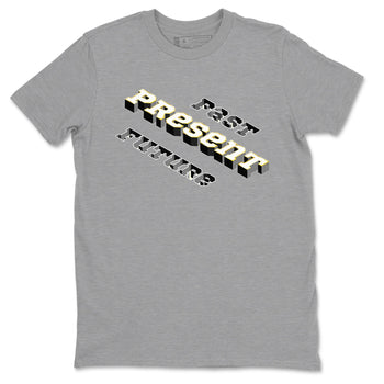 11s Gratitude shirt to match jordans Past Present Future sneaker match tee AJ11 Gratitude SNRT Sneaker Tees unisex cotton Heather Grey 2 crew neck shirt