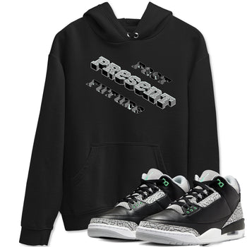 3s Green Glow shirt to match jordans Past Present Future sneaker tees Air Jordan 3 Green Glow SNRT Sneaker Release Tees unisex cotton Black 1 crew neck shirt