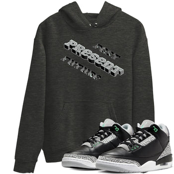 3s Green Glow shirt to match jordans Past Present Future sneaker tees Air Jordan 3 Green Glow SNRT Sneaker Release Tees unisex cotton Charcoal Heather 1 crew neck shirt