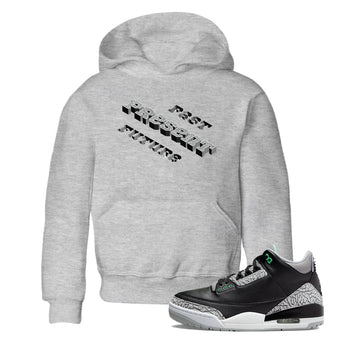 3s Green Glow shirt to match jordans Past Present Future sneaker tees Air Jordan 3 Green Glow SNRT sneaker release tees baby toddler Heather Grey 1 cotton Shirt