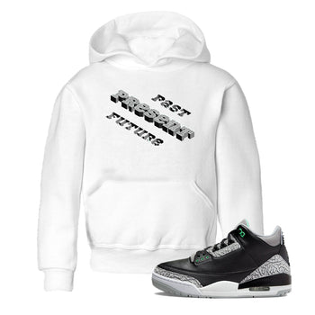 3s Green Glow shirt to match jordans Past Present Future sneaker tees Air Jordan 3 Green Glow SNRT sneaker release tees baby toddler White 1 cotton Shirt