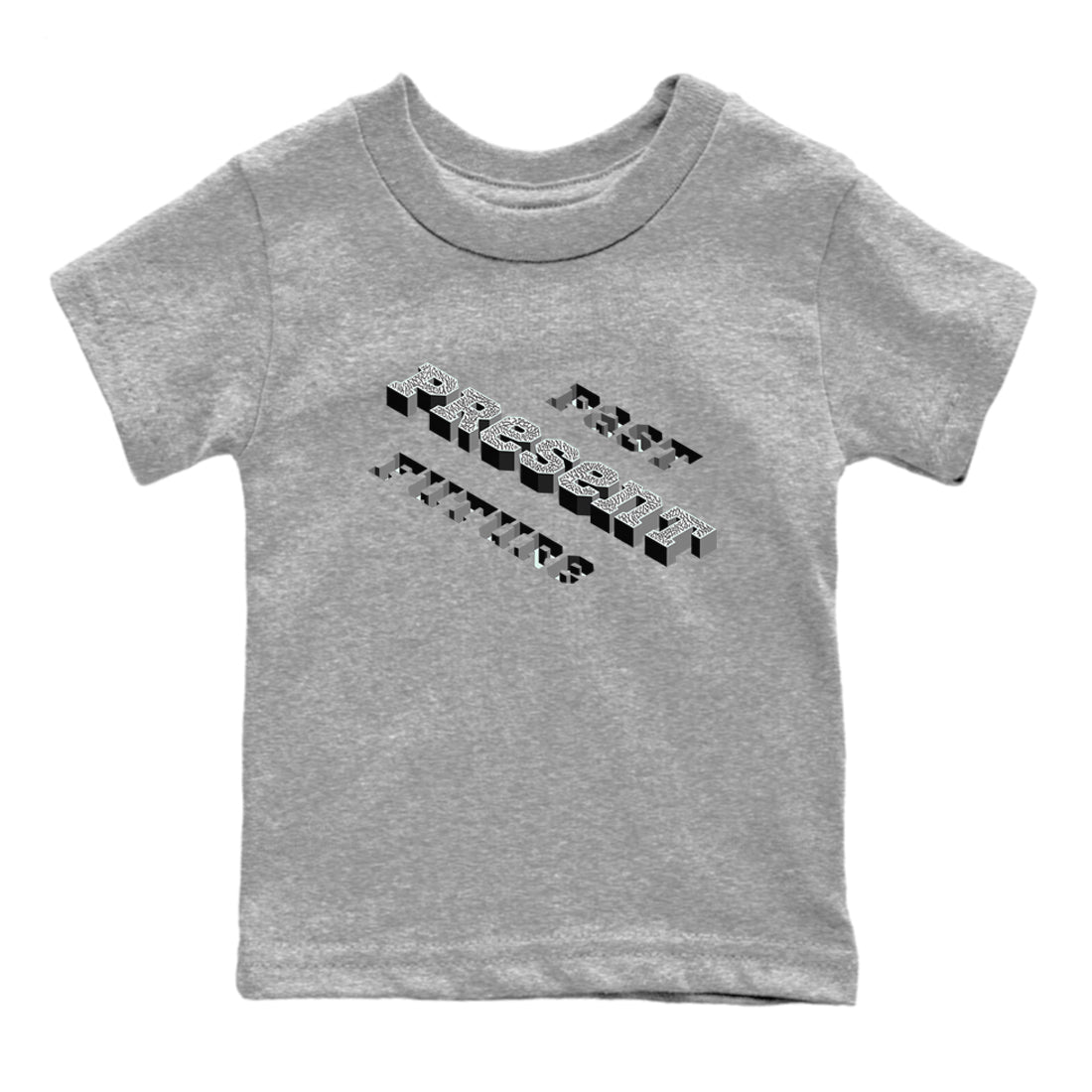 3s Green Glow shirt to match jordans Past Present Future sneaker tees Air Jordan 3 Green Glow SNRT sneaker release tees baby toddler Heather Grey 2 cotton Shirt