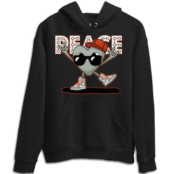 Jordan 1 Seafoam Sneaker Match Tees Peace Heart Sneaker Tees Jordan 1 Seafoam Sneaker Release Tees Unisex Shirts