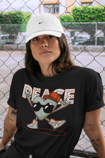 Jordan 1 Seafoam Sneaker Match Tees Peace Heart Sneaker Tees Jordan 1 Seafoam Sneaker Release Tees Unisex Shirts