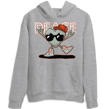Jordan 1 Seafoam Sneaker Match Tees Peace Heart Sneaker Tees Jordan 1 Seafoam Sneaker Release Tees Unisex Shirts