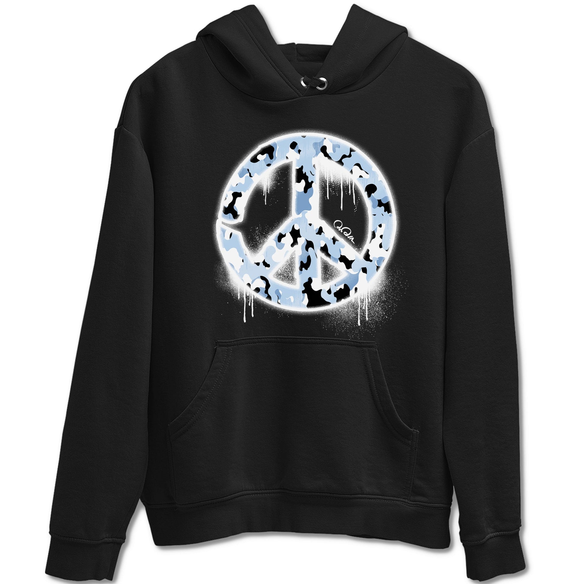 Air Jordan 13 Blue Grey shirt to match jordans Peace Sign sneaker tees AJ13 Blue Grey SNRT Sneaker Release Tees unisex cotton Black 2 crew neck shirt