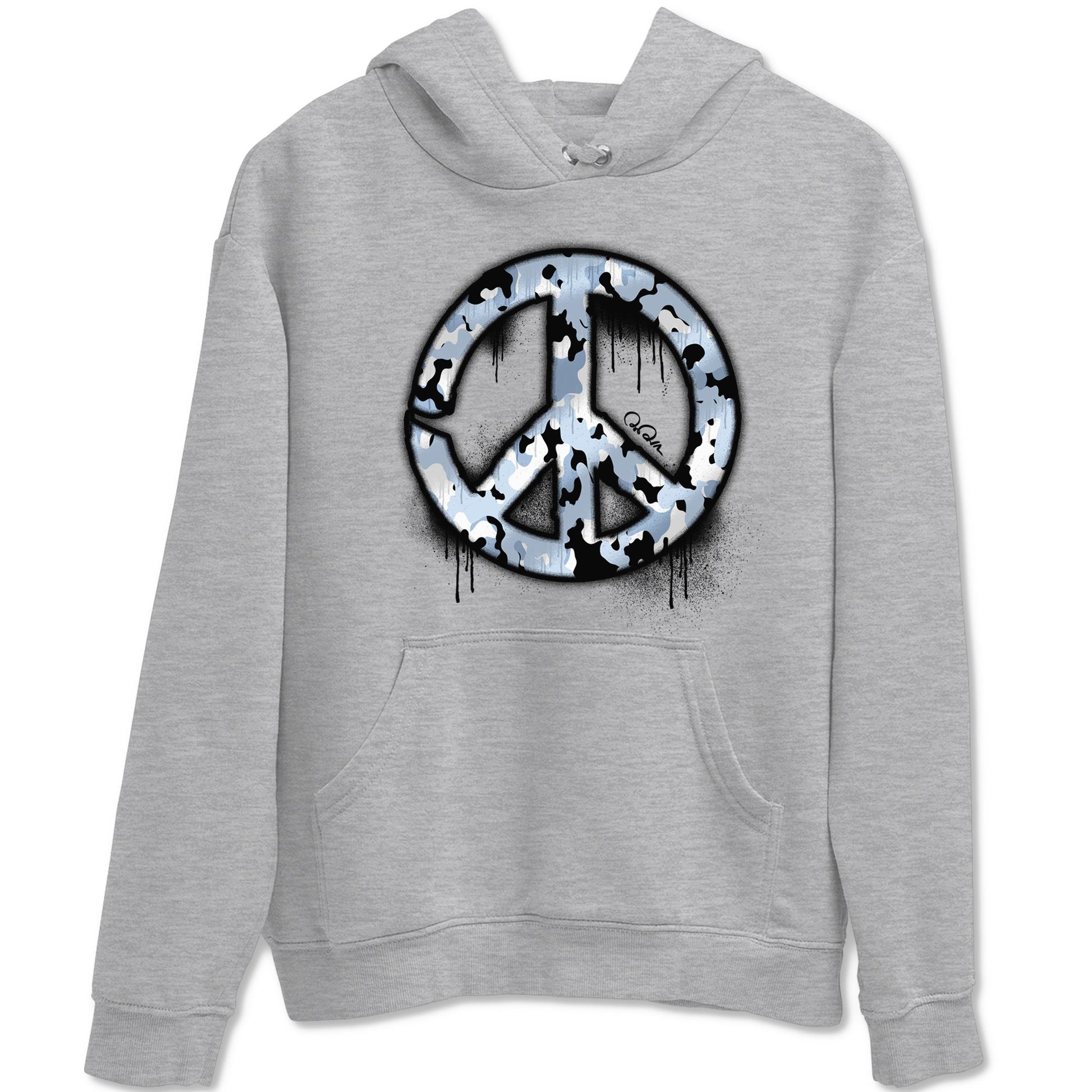 Air Jordan 13 Blue Grey shirt to match jordans Peace Sign sneaker tees AJ13 Blue Grey SNRT Sneaker Release Tees unisex cotton Heather Grey 2 crew neck shirt