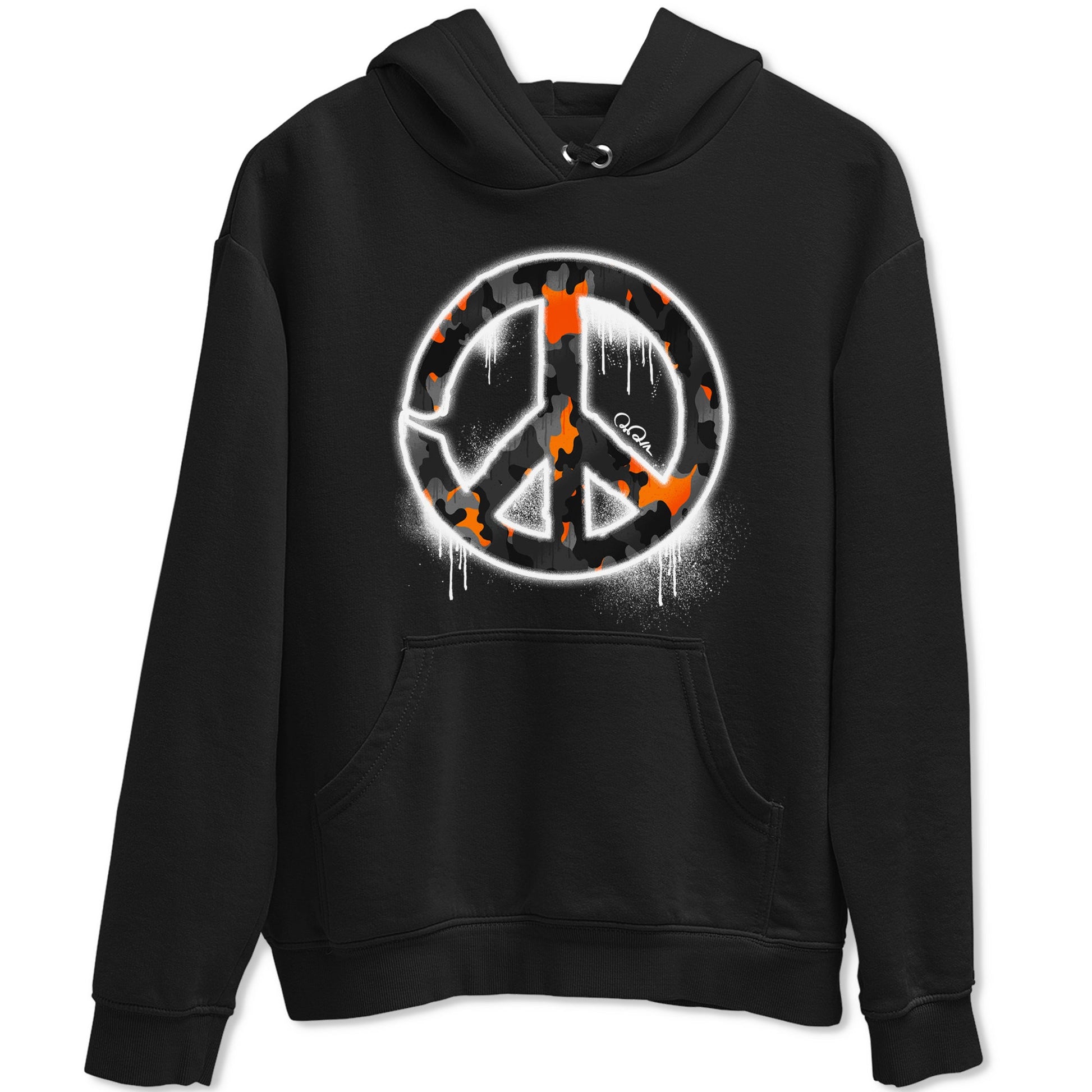 Air Jordan 3 Fear shirt to match jordans Peace Sign sneaker tees AJ3 Fear SNRT Sneaker Release Tees Unisex Black 2 T-Shirt