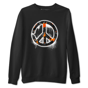 Air Jordan 3 Fear shirt to match jordans Peace Sign sneaker tees AJ3 Fear SNRT Sneaker Release Tees Unisex Black 2 T-Shirt