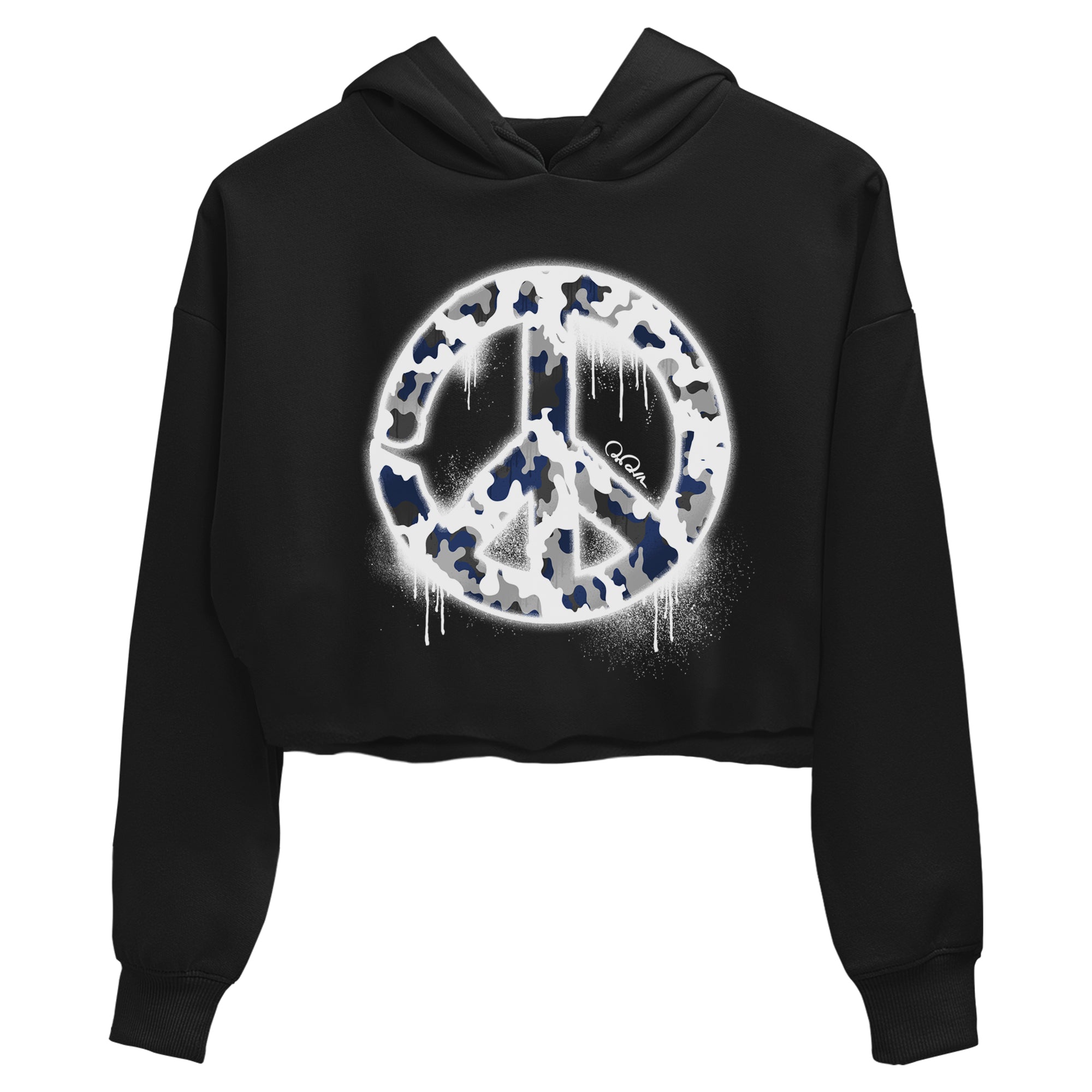 3s Midnight Navy shirt to match jordans Peace Sign sneaker tees Air Jordan 3 Midnight Navy SNRT Sneaker Release Tees Black 2 crop length shirt