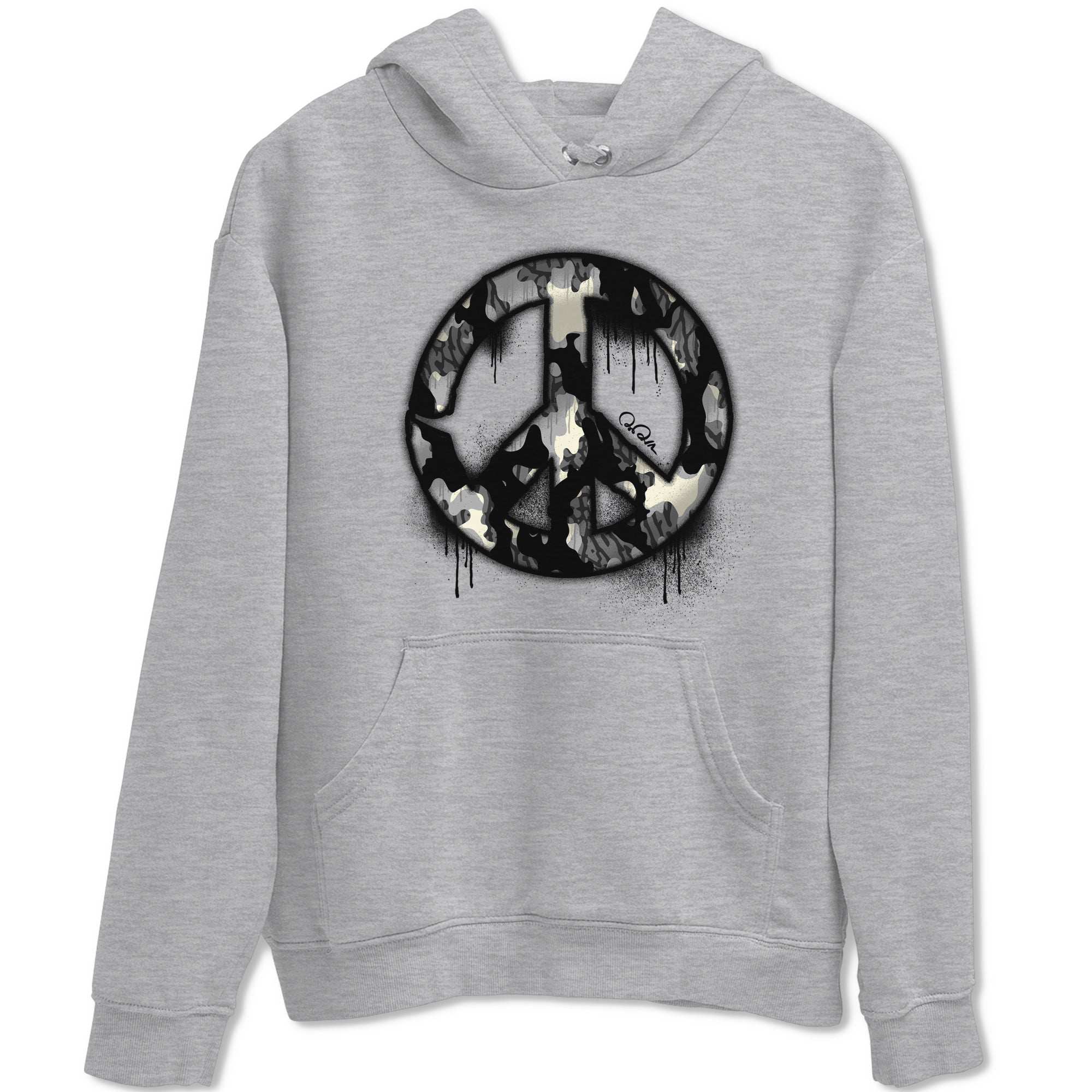 Air Jordan 3 Off Noir shirt to match jordans Peace Sign sneaker tees AJ3 Off Noir SNRT Sneaker Release Tees Unisex Heather Grey 2 T-Shirt