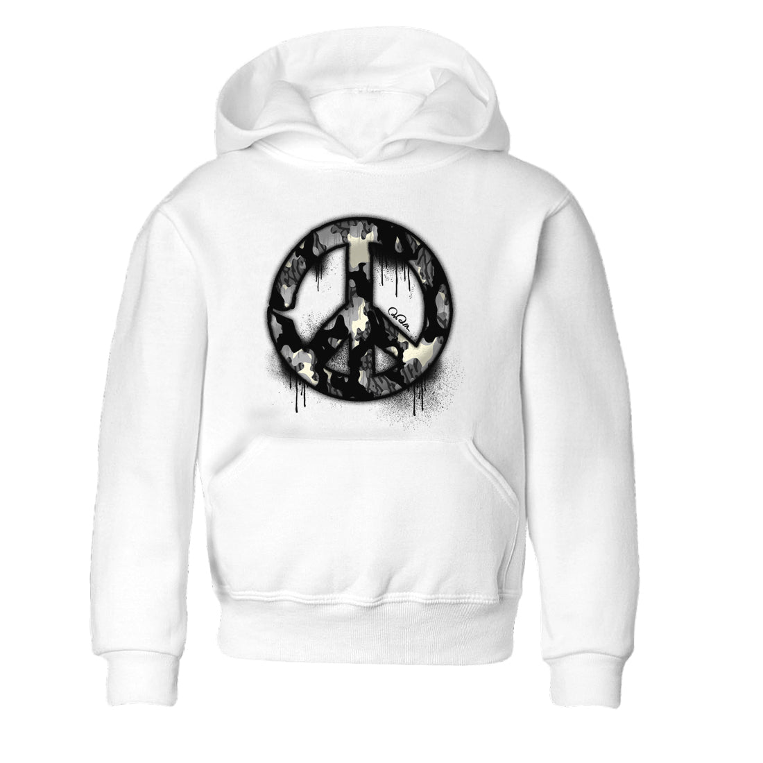 Air Jordan 3 Off Noir shirt to match jordans Peace Sign sneaker tees AJ3 Off Noir SNRT Sneaker Release Tees Baby Toddler White 2 T-Shirt