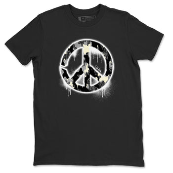 Air Jordan 3 Off Noir shirt to match jordans Peace Sign sneaker tees AJ3 Off Noir SNRT Sneaker Release Tees Unisex Black 2 T-Shirt